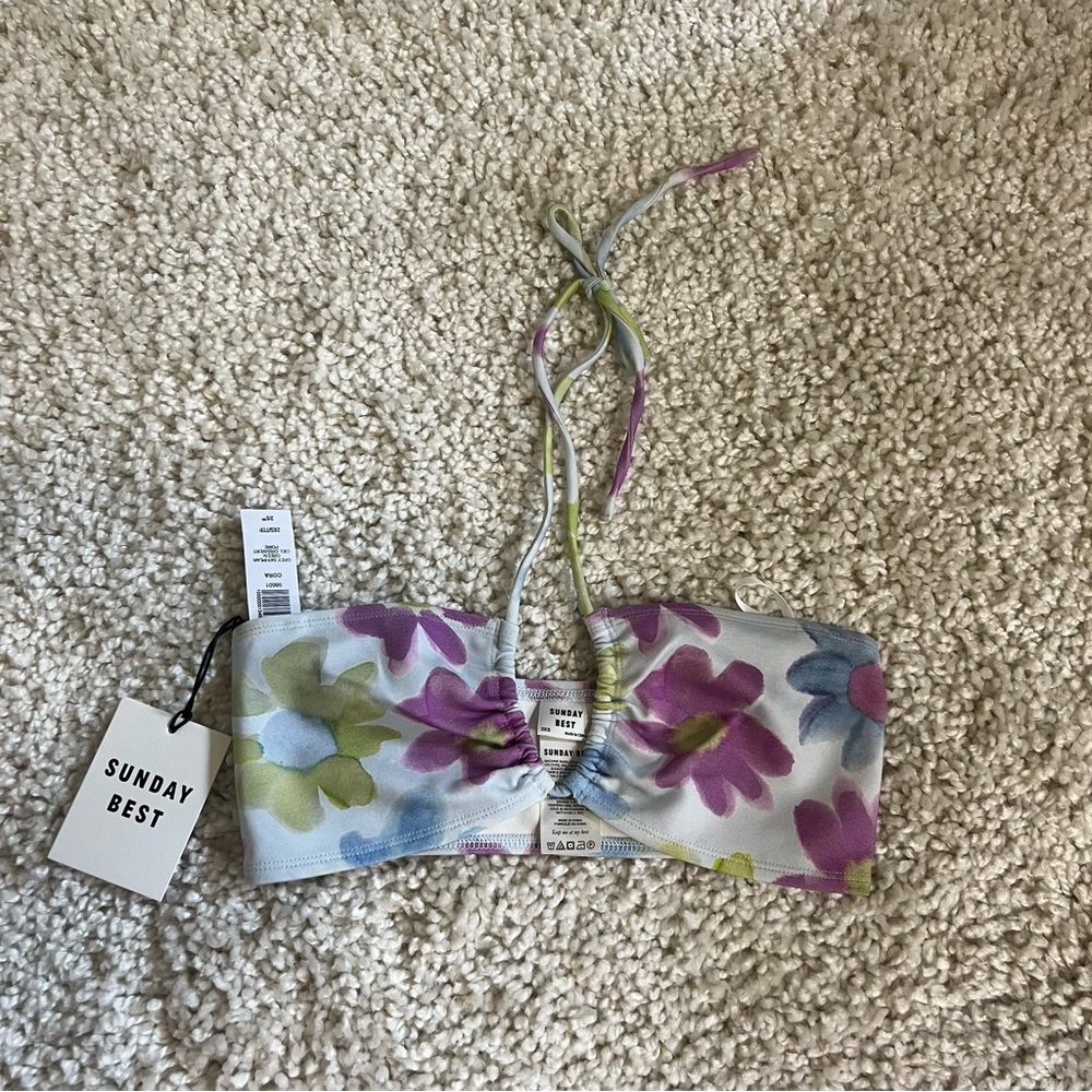 Sunday best floral Cora bra top